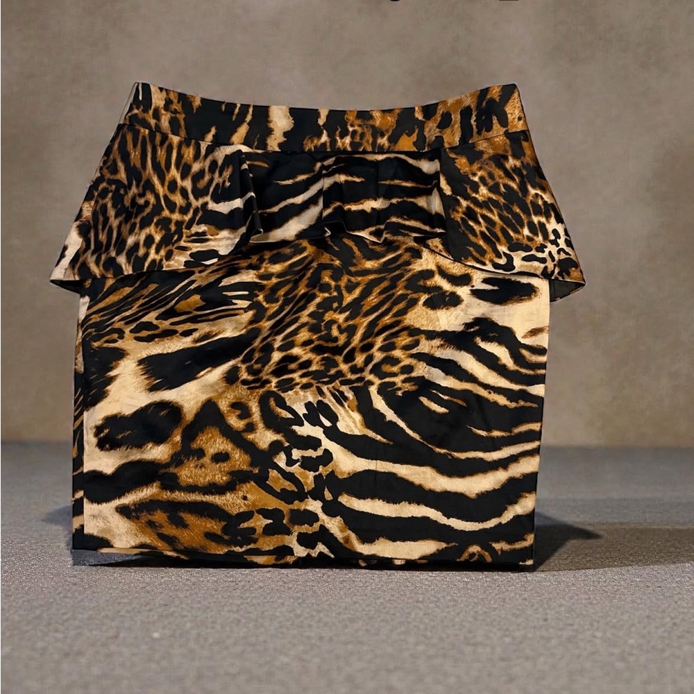 INC Leopard Print Skirt
